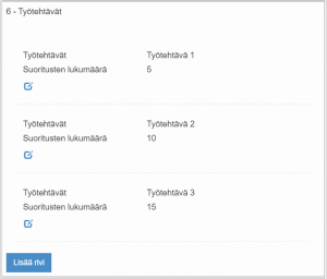 taulukkovastaus
