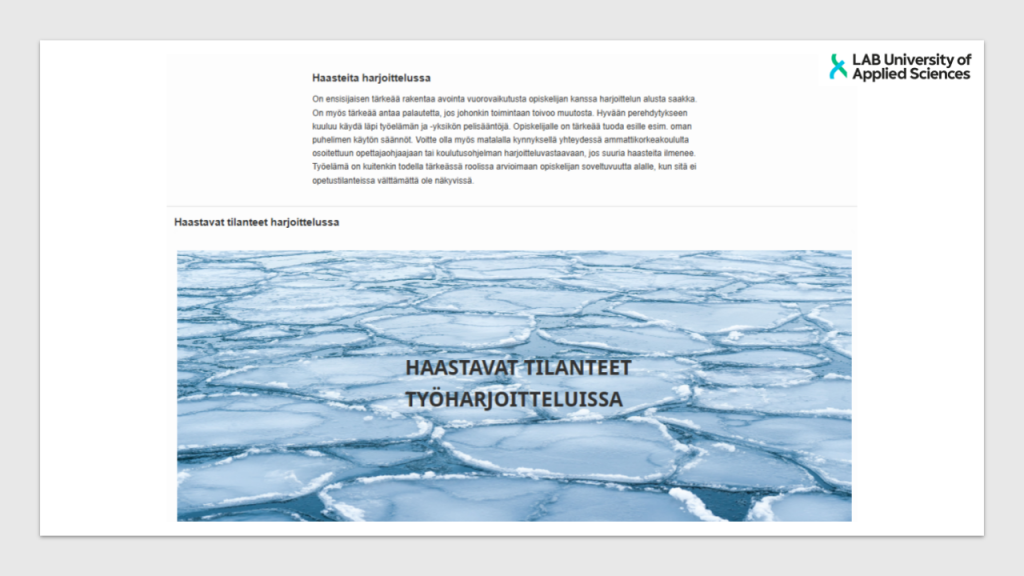 lab haastavat tilanteet