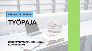 pääkäyttäjäpäivän työpajan banneri - opinnäytetyöt Workseedissä